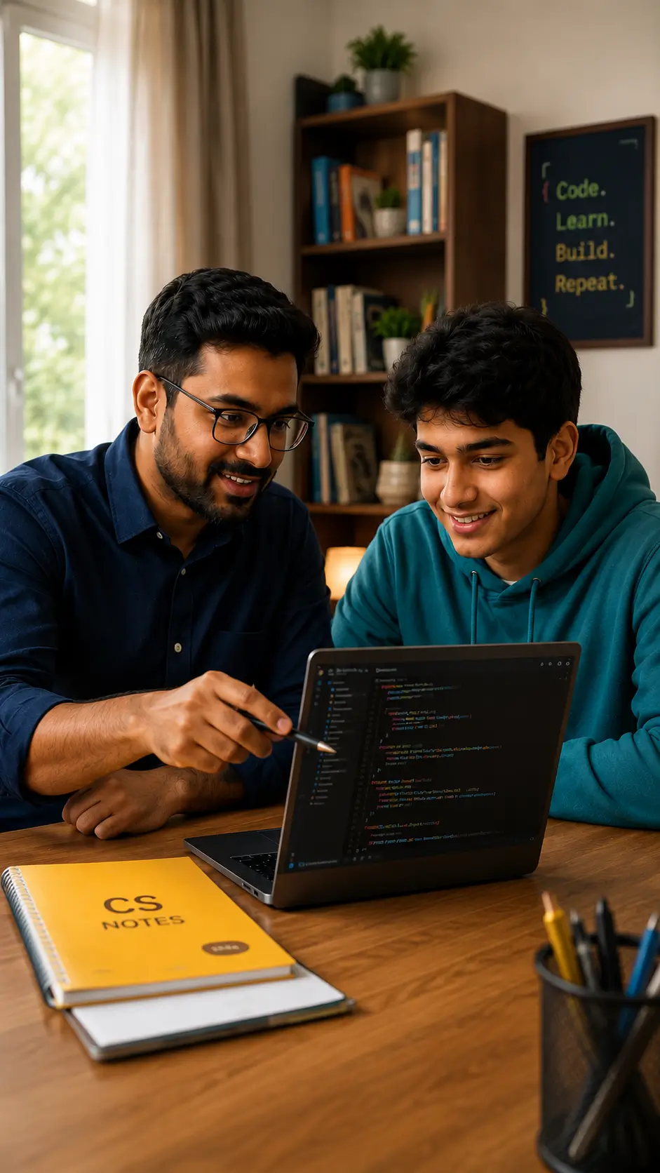 IB Computer Science Tutor guiding a student one-on-one online
